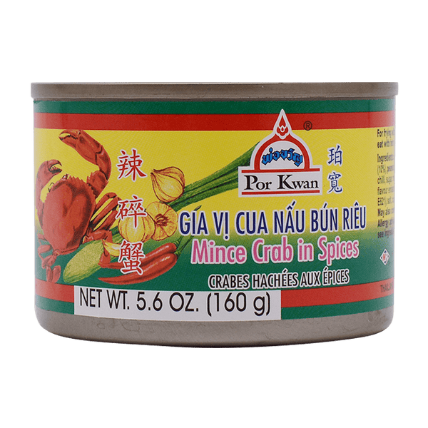 POR KWAN Minced Crab In Spices (Tin) 160g (Case 48) - Longdan Official