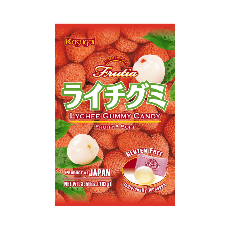 KASUGAI Gummy Candy Lychee 102g