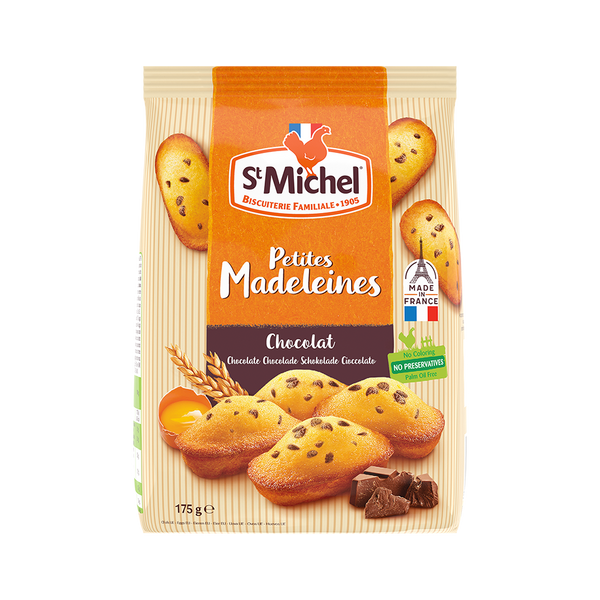ST MICHEL Chocolate Chips Petites Madeleines 175G