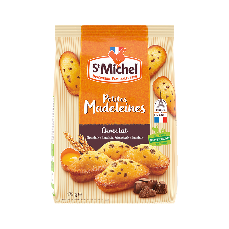 ST MICHEL Chocolate Chips Petites Madeleines 175G