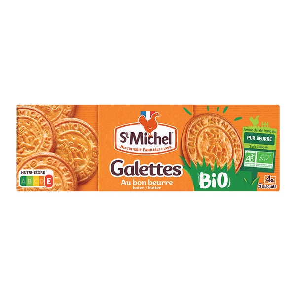 ST MICHEL Galette Organik Mentega Murni 130G