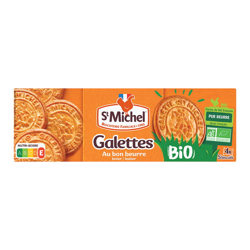 ST MICHEL Pure Butter Organic Galettes 130G