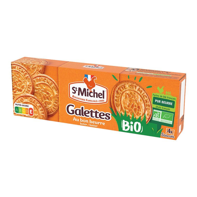 ST MICHEL Pure Butter Organic Galettes 130G