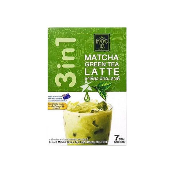 RANONG TEA Matcha Green Tea Latte Mix 7 bags 23g - Longdan Official