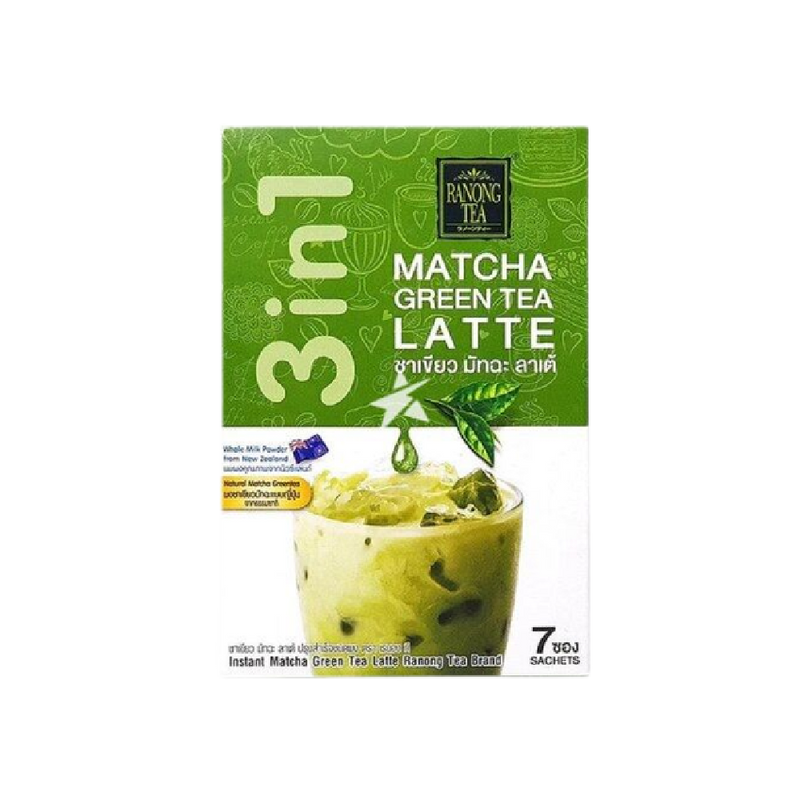 RANONG TEA Matcha Green Tea Latte Mix 7 bags 23g - Longdan Official