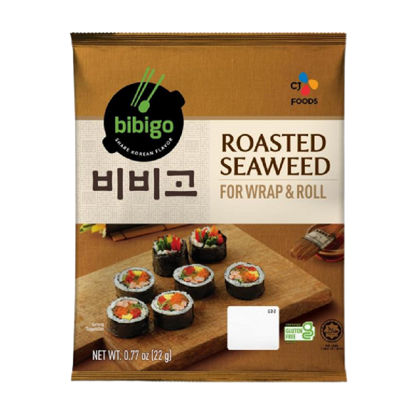 CJ BIBIGO Roasted Seaweed for Wrap & Roll 22g - Longdan Official