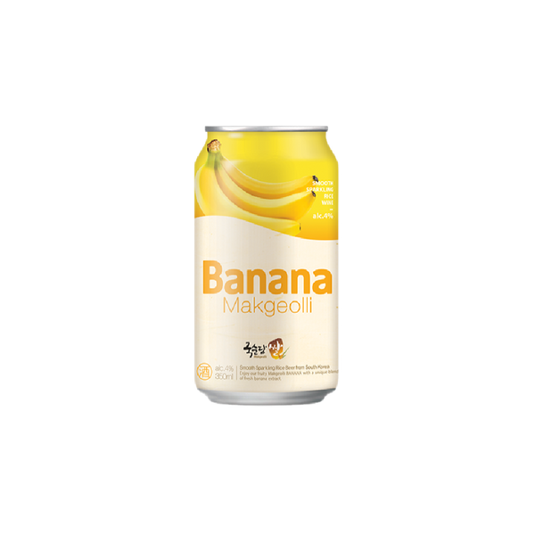 KOOKSOONDANG Rice Makgeolli Banana Can 350ml (Alc 4%)