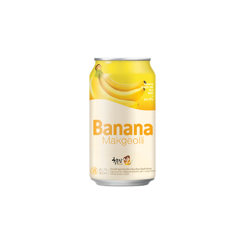 KOOKSOONDANG Rice Makgeolli Banana Can 350ml (Alc 4%)