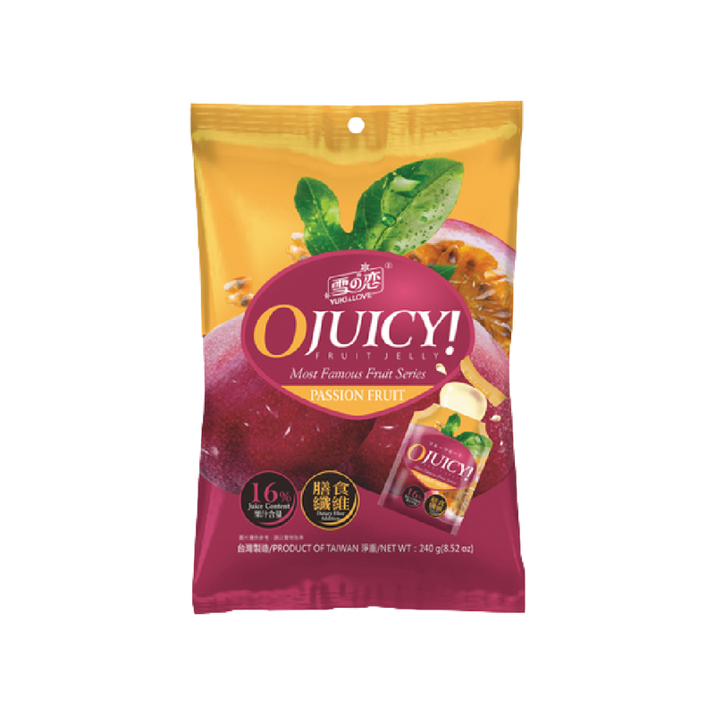 YUKI & LOVE - OJUICY! - Passion Fruit Jelly 240g - Longdan Official