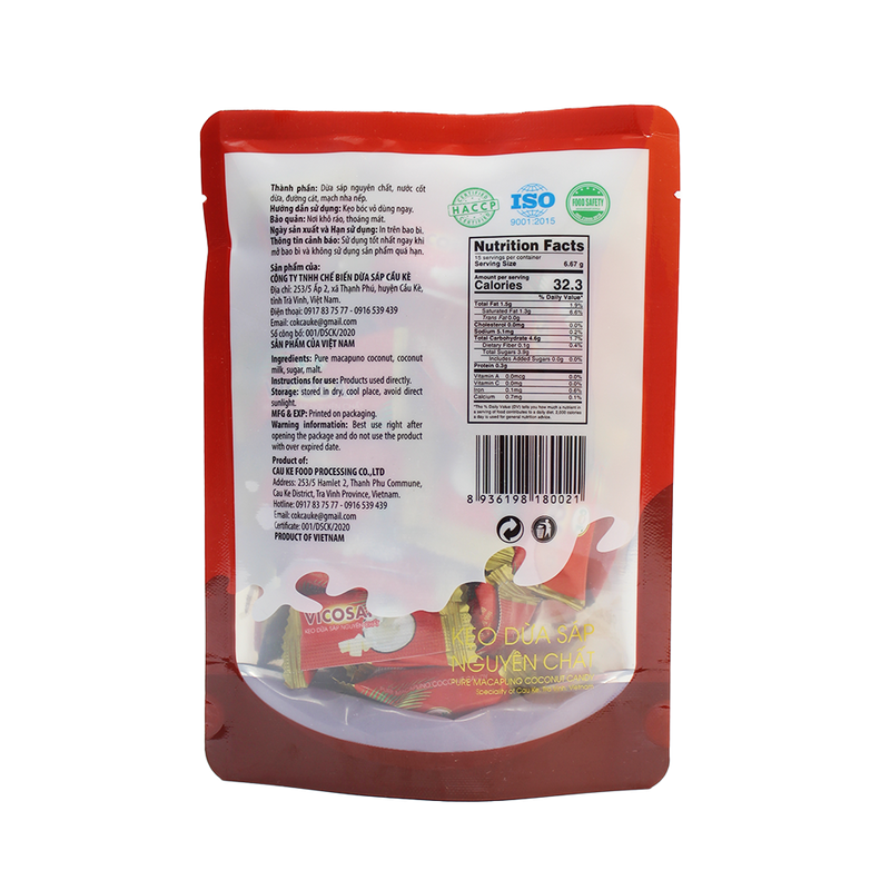 Vicosap Pure Macapuno Coconut Candy 100g - Longdan Official