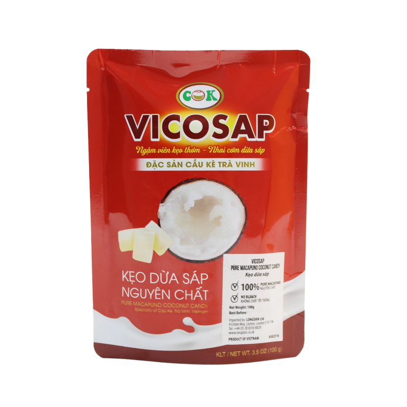 Vicosap Pure Macapuno Coconut Candy 100g - Longdan Official