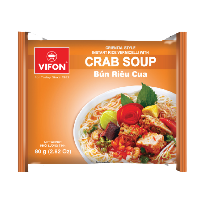 Vifon Oriental Style Vermicelli Sour Crab Soup 80g - Longdan Official