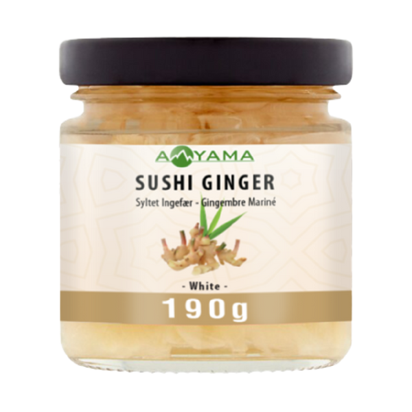 ဘူးထဲတွင် Aoyama Sushi Ginger White 190g