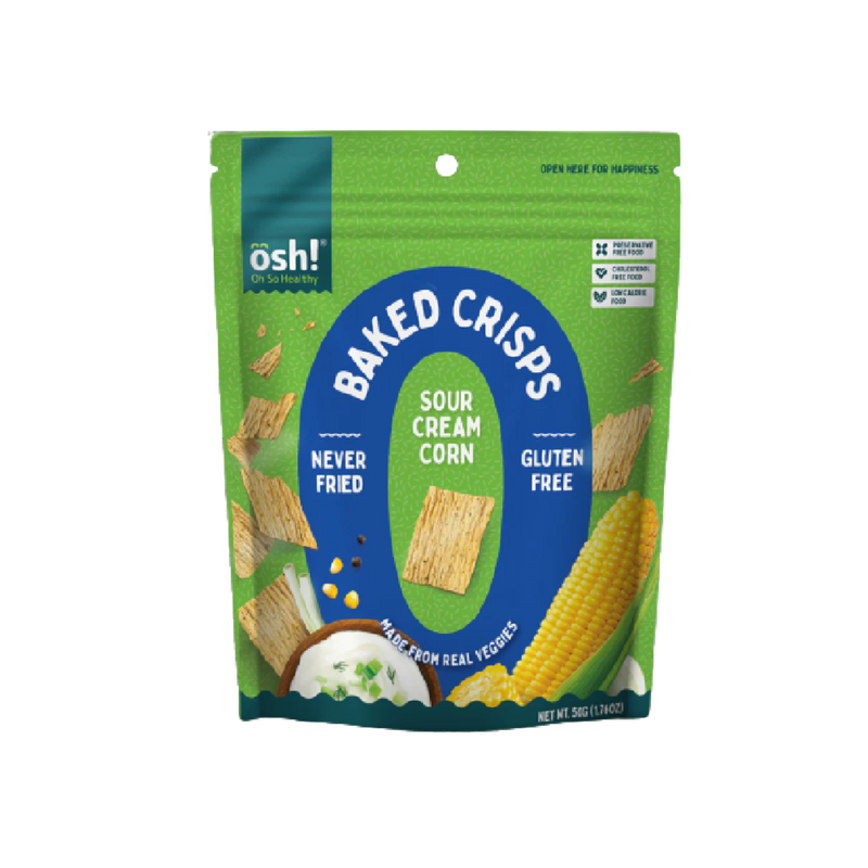 Oh So Healthy! Sour Cream Corn Veggie Crisps 50g - Longdan Official