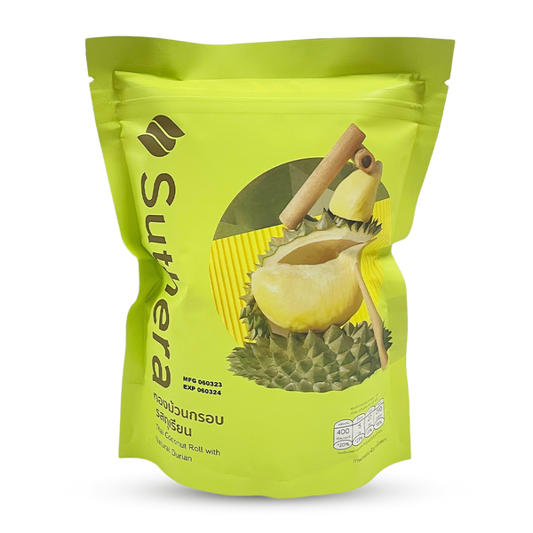 SUTHERA Coconut Roll Natural Durian 70g