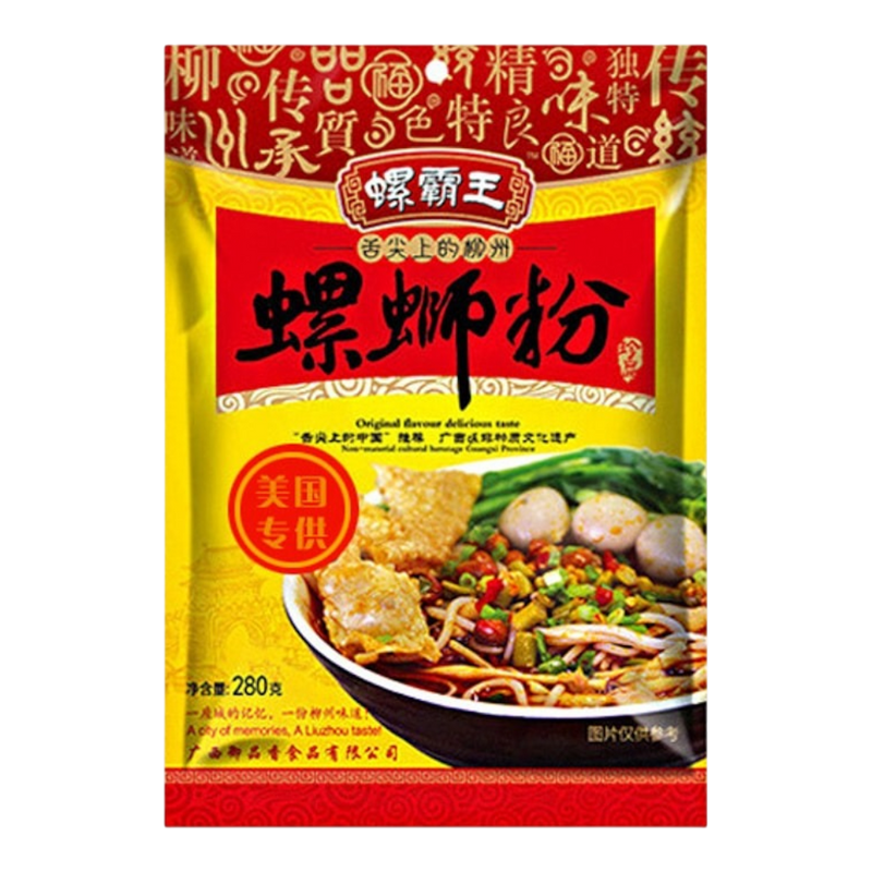 LUO BA WANG Instant Vermicelli River Snails Soup 280g (Case 24)