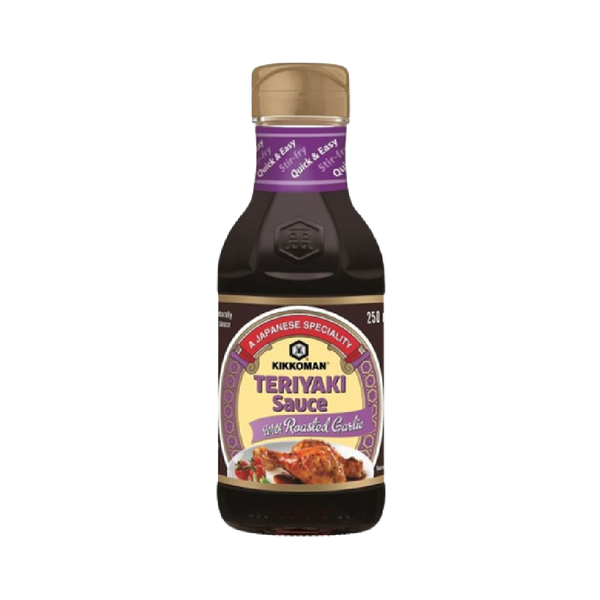 KIKKOMAN Teriyaki Sauce with Roasted Garlic 250ml - Longdan Official