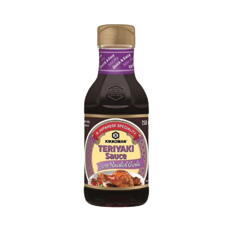 KIKKOMAN Teriyaki Sauce with Roasted Garlic 250ml - Longdan Official