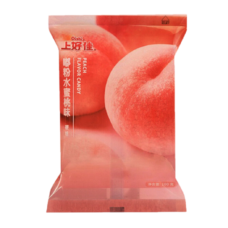 OISHI Hard Candy Peach Flavour 100G - Longdan Official
