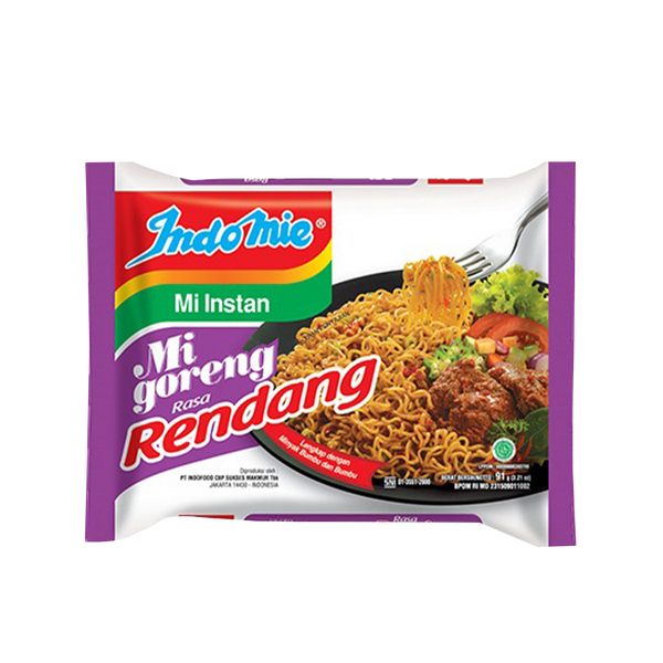 INDOMIE Mi Goreng Rendang (Spicy Beef Rendang Flavour) 91g