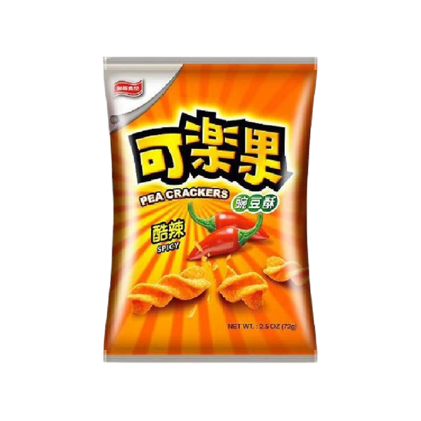 Lian Hwa Foods - Pea Crackers (Spicy Flavor) 72g - Longdan Official