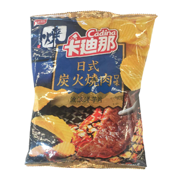 Lian Hwa Foods - Cadina Potato Chips Crinkle Cut (Japanese Barbecue Flavor) 70g - Longdan Official