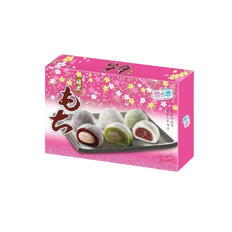 YUKI & LOVE Japanese Style Mochi Mixed (Red Bean, Green Tea, Taro) 300g - Longdan Official