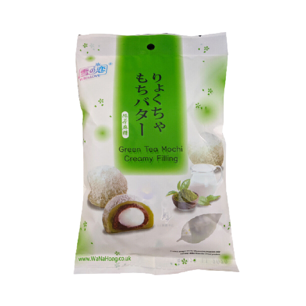 YUKI & LOVE Green Tea Mochi Creamy Filling 120g - Longdan Official
