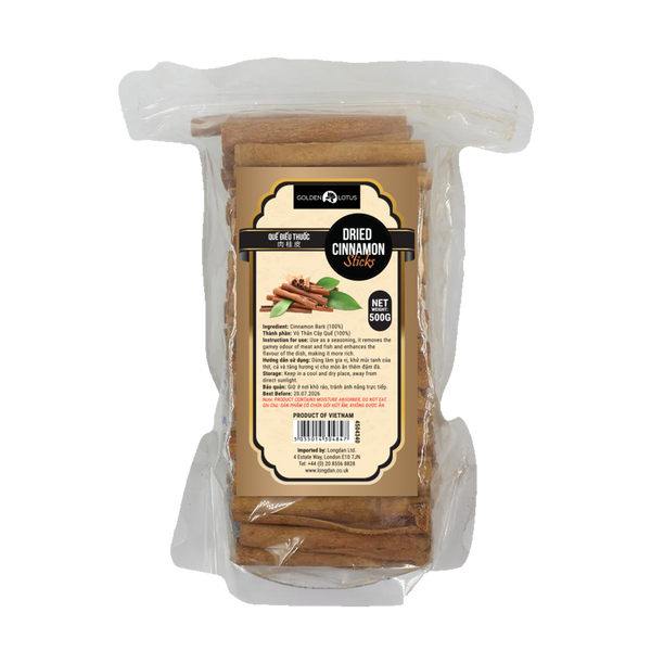 Golden Lotus Dried Cinnamon Sticks 500g