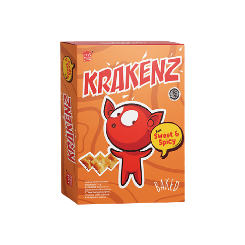 Krakenz Box Snack - Sweet & Spicy Flavor 70g - Longdan Official