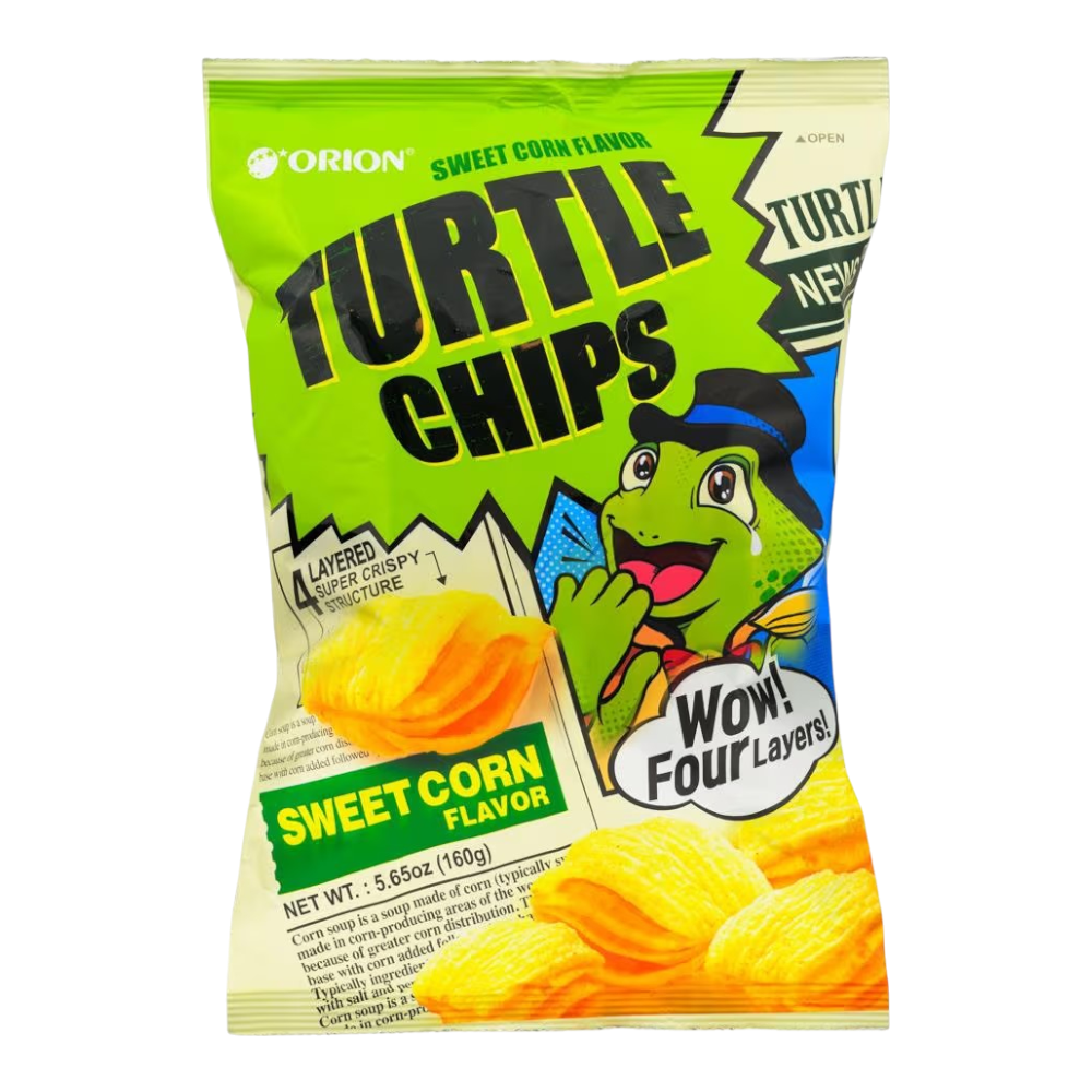ORION Turtle Chip Sweet Corn Flavour 80g (Case 12)