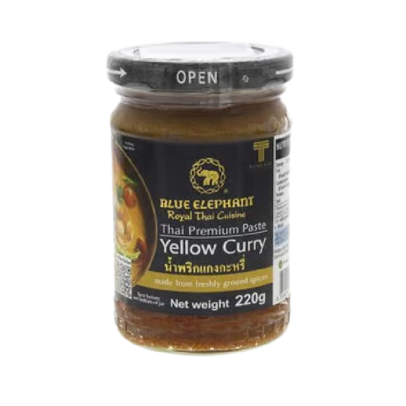 BLUE ELEPHANT Thai Premium Paste Yellow Curry Jar 220g - Longdan Official