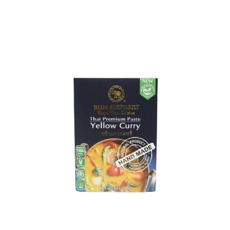 BLUE ELEPHANT Thai Premium Paste Yellow Curry 70g - Longdan Official