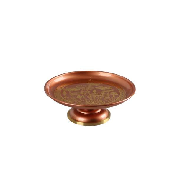 Longdan Rosy Gold Fruit Plate 8 Inches - Longdan Official