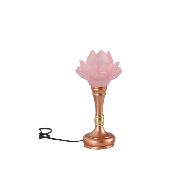 Longdan Rosy Gold Crystal Lamp 10 Inches - Longdan Official