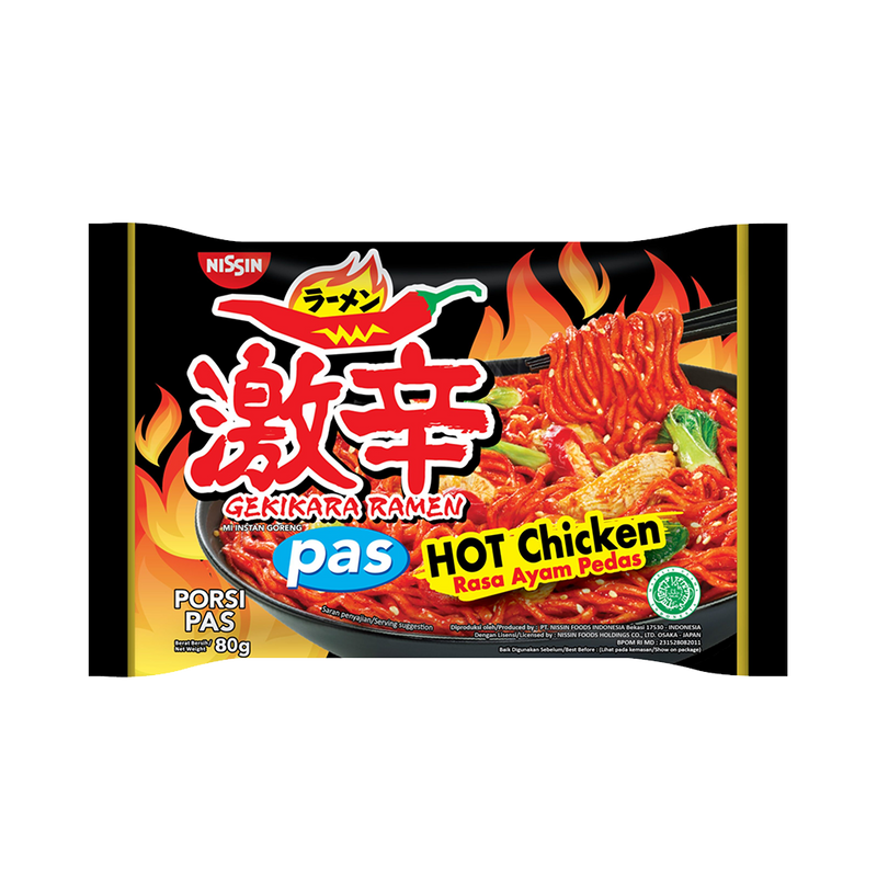 NISSIN Gekikara Ramen Hot Chicken 80g (Case 30)