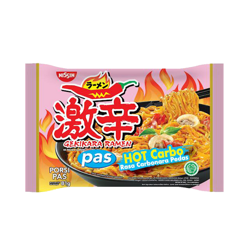 NISSIN Gekikara Ramen Hot Carbo 81g