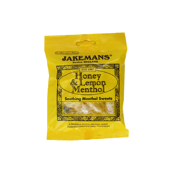 JAKEMANS Honey & Lemon Menthol Sweets - Stick Pack 41g - Longdan Official