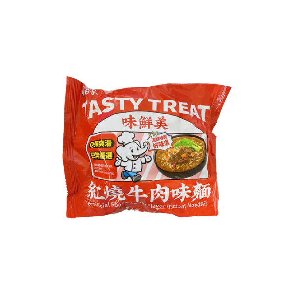 BAIXIANG Instant Noodles Artificial Roasted Beef Flavor 86g - Longdan Official