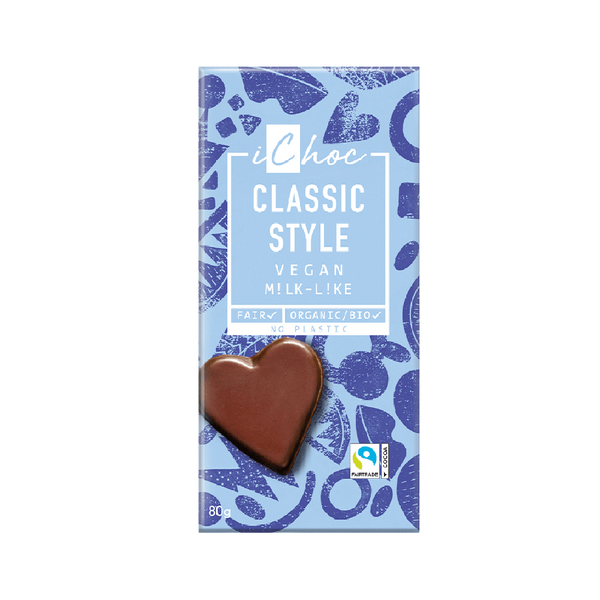 ICHOC Organic Chocolate Bar Classic Style 80g - Longdan Official