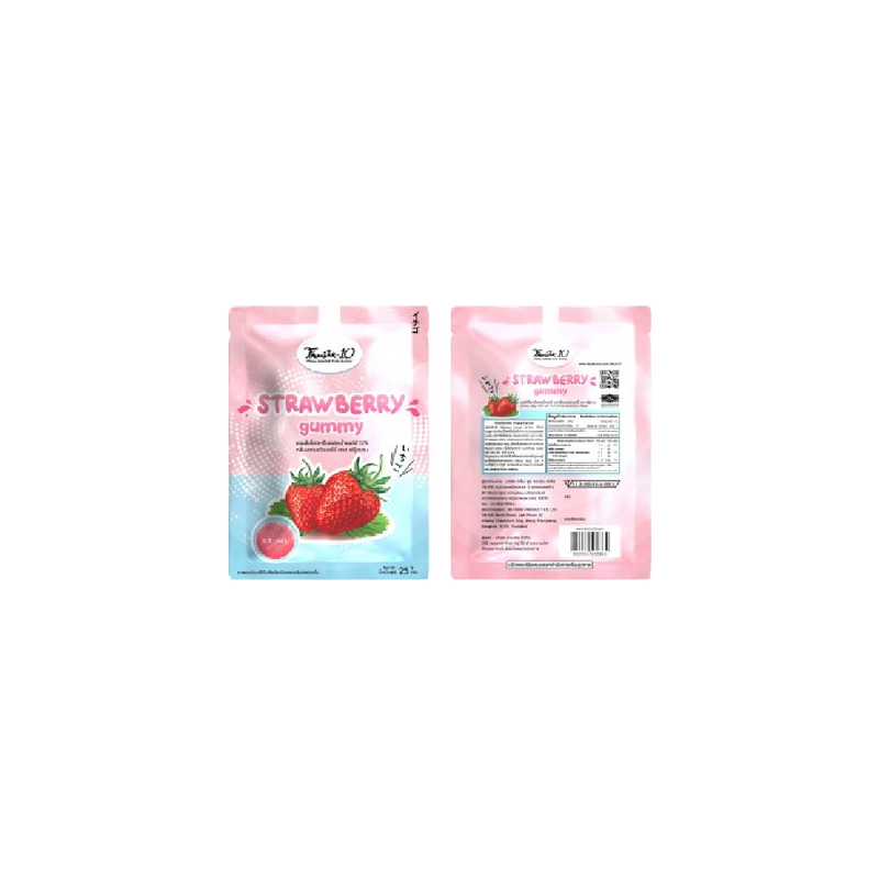 FRUITEN 12% Fruit Gummy Strawberry Flavor 25g