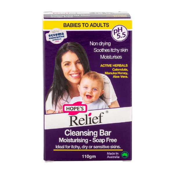 HOPE'S RELIEF Soap Free Cleansing Bar 110G - Longdan Official