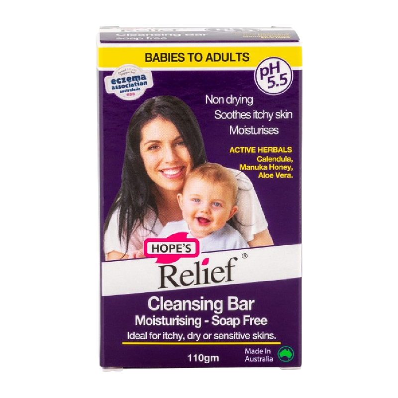 HOPE'S RELIEF Soap Free Cleansing Bar 110G - Longdan Official