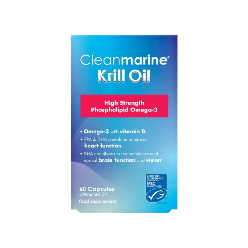 CLEANMARINE High Strength Krill Oil 60 Capsules - Longdan Official
