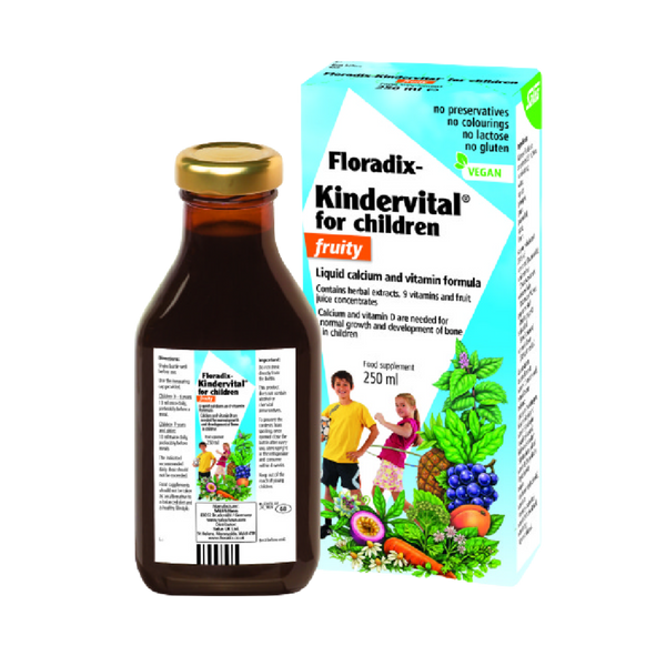 FLORADIX Kindervital Fruity Multivitamin Formula 250ML - Longdan Official