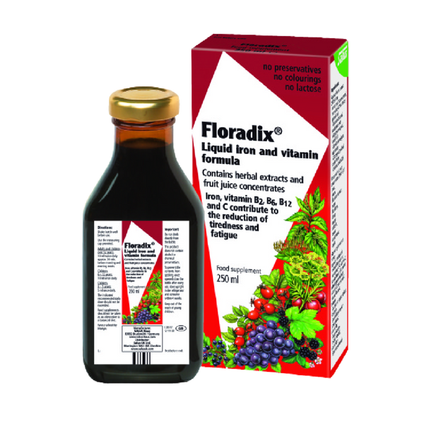 FLORADIX Floravital Liquid Iron and Vitamin Gluten Free Formula 250ML - Longdan Official