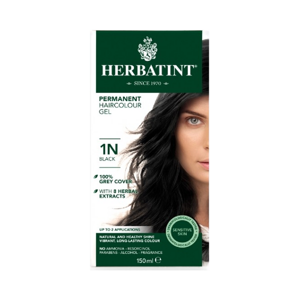 HERBATINT Permanent Herbal Hair Color Black 150ML - Longdan Official