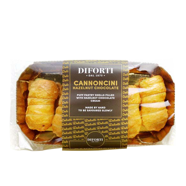 DIFORTI Cannoncini Hazelnut Chocolate 150Gr