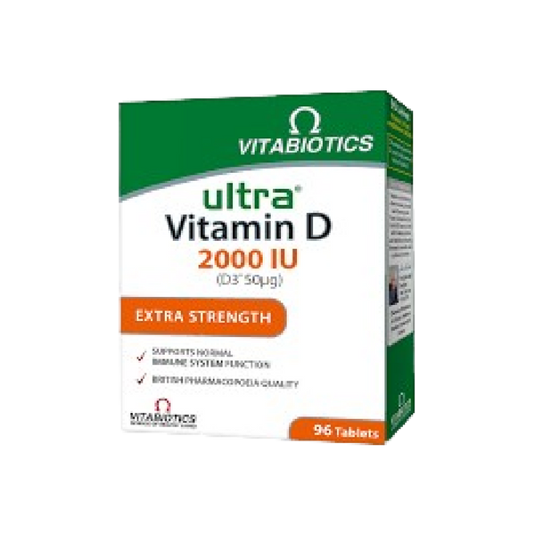 VITABIOTICS Ultra Vitamin D 1000IU 96 Tablets - Longdan Official