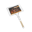 QIN XING Flat Plate Barbecue Net 36.5 x 25cm, L 62cm